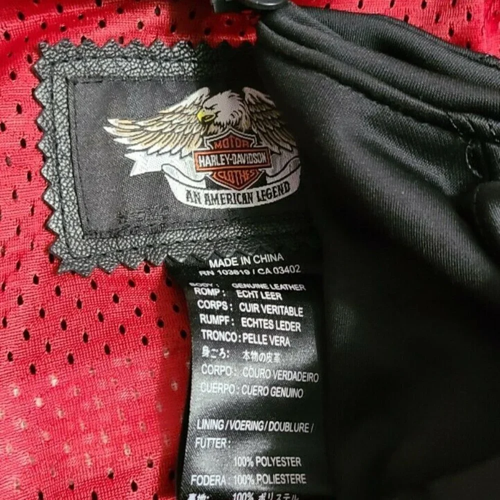 Harley Davidson Women's ROAD ANGEL 3 in 1 Black Leather Jacket Small NWOT‌‌ - Picture 11 of 13